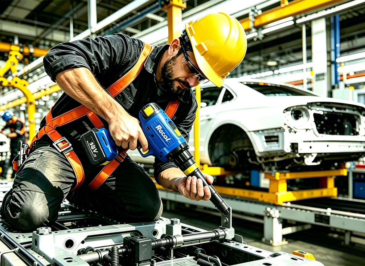 Pneumatic rivet gun for Automotive Industry - Rocol Tools Pneumatic rivet gun for Automotive Industry - Rocol Tools