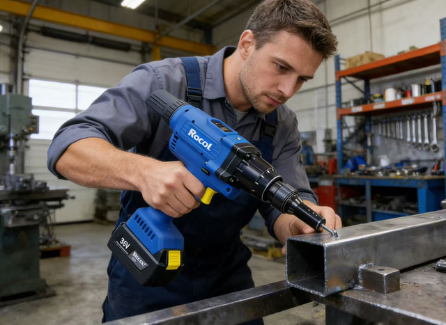 Pneumatic rivet gun for Metal Fabrication