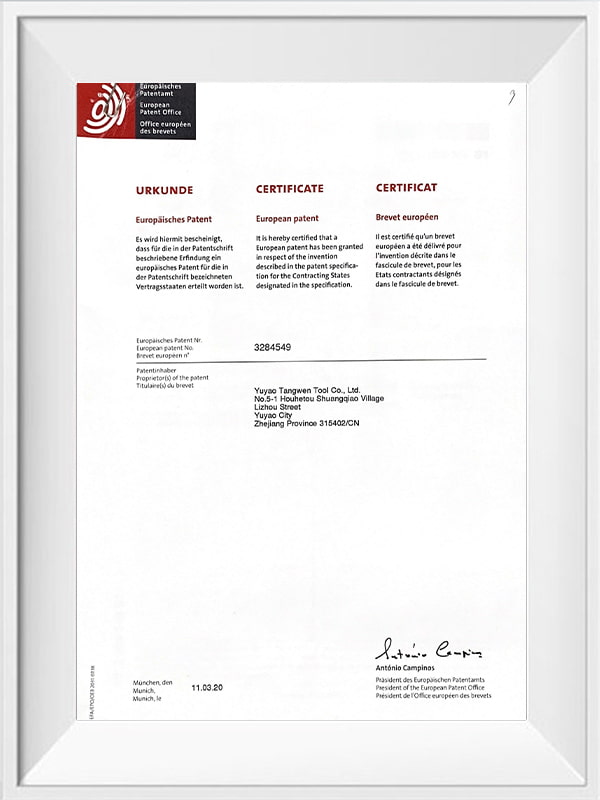 Honor Certificate1 - Hand Nut Riveter Factory
