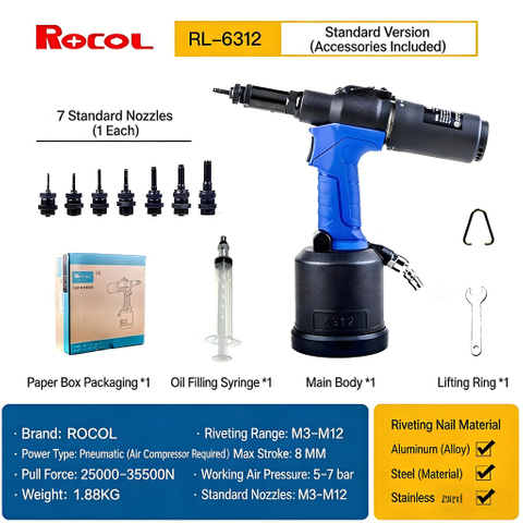RL-6312 Fully Automatic Rivet Nut Gun