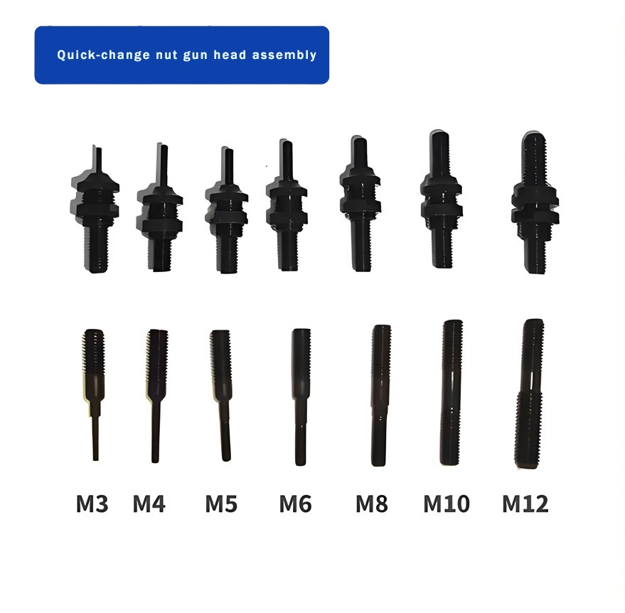 Quick-change nut gun head assembly - Rocol Factory