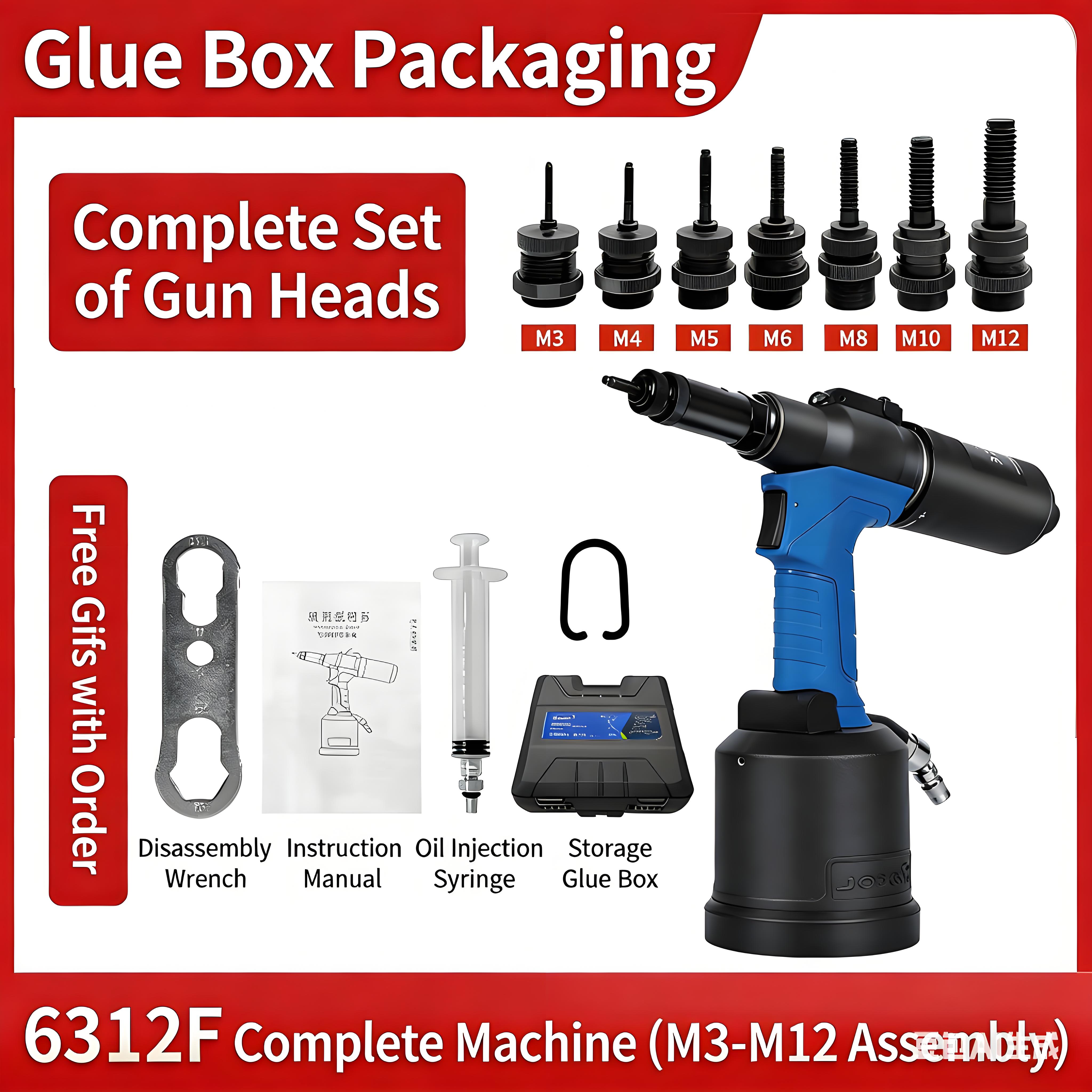 RL-6312F Fully Automatic Rivet Nut Gun